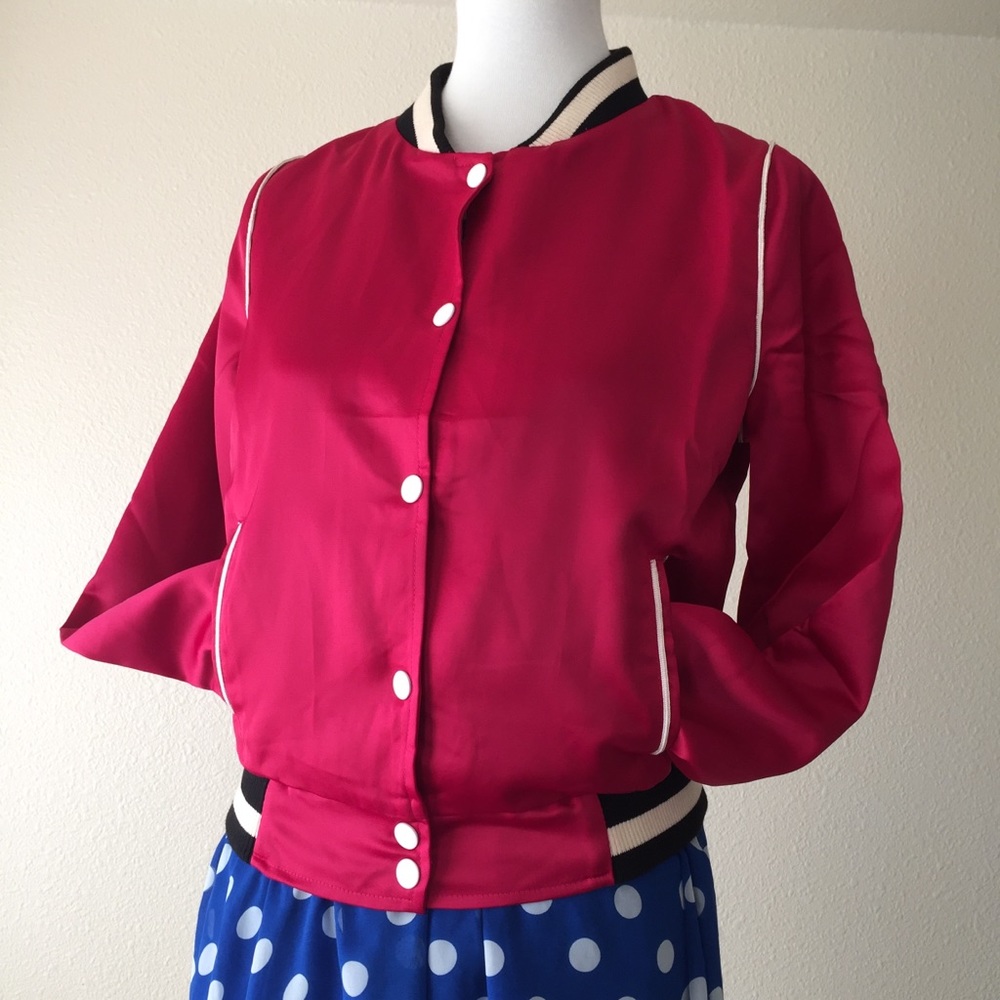 PINK ATHLETIC JACKET BY MOON COLLECTION - Picture 5 of 5